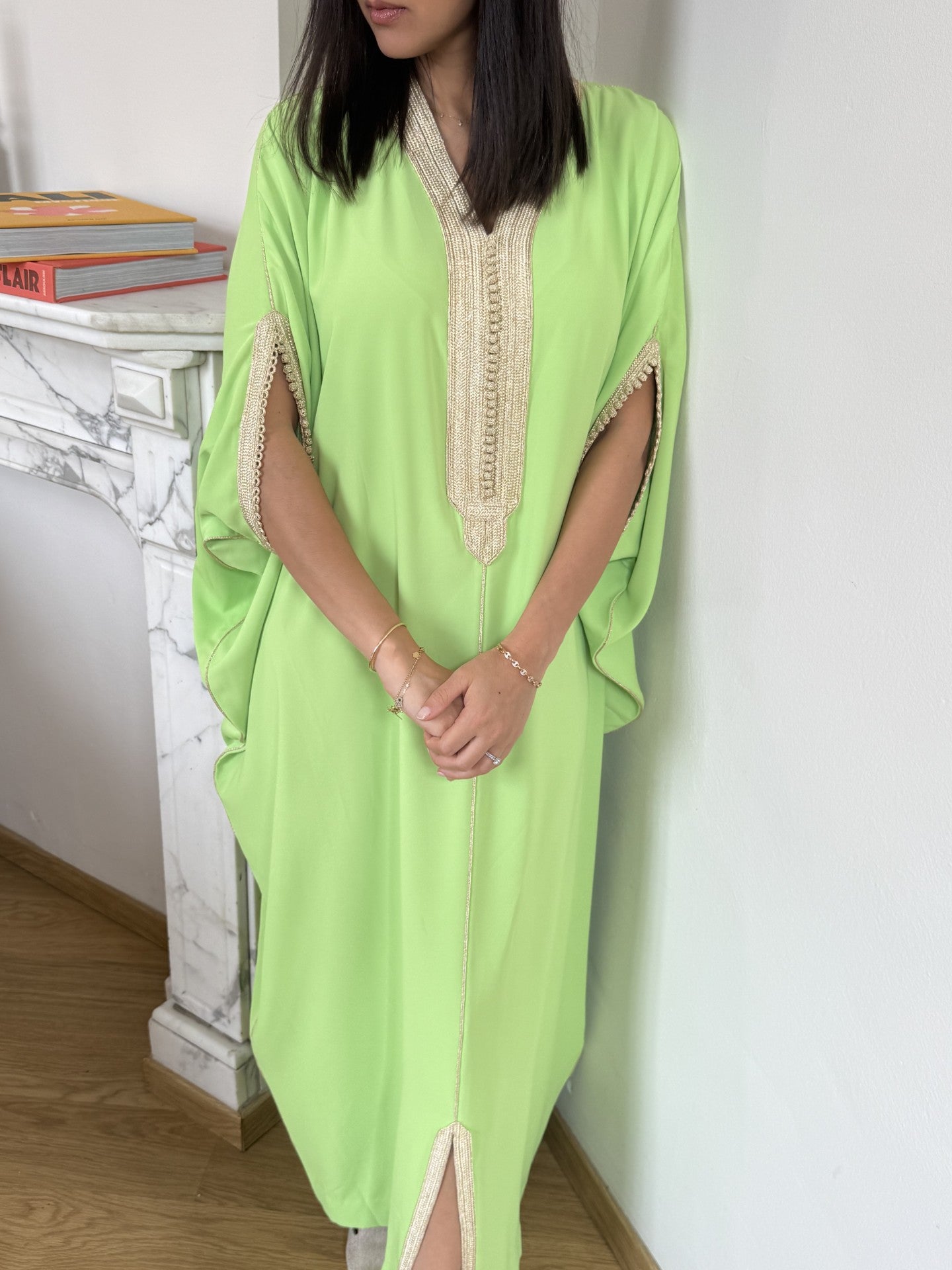 Silk crepe summer gandoura